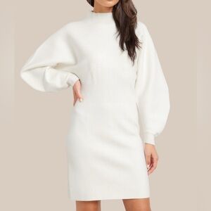 Modern Citizen Moya Mock Neck Minu Sweater Dress